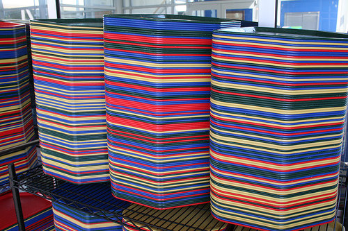 Cafeteria trays at the Googleplex